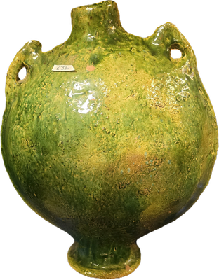 Seltene grüne Keramikamphore aus afrika