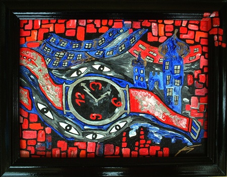 Acryl Öl Gemälde - Time