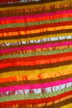 2m Seidentuch gestreift